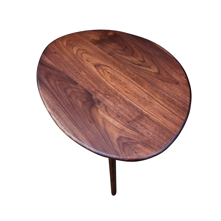 Top view of Walnut sidetable